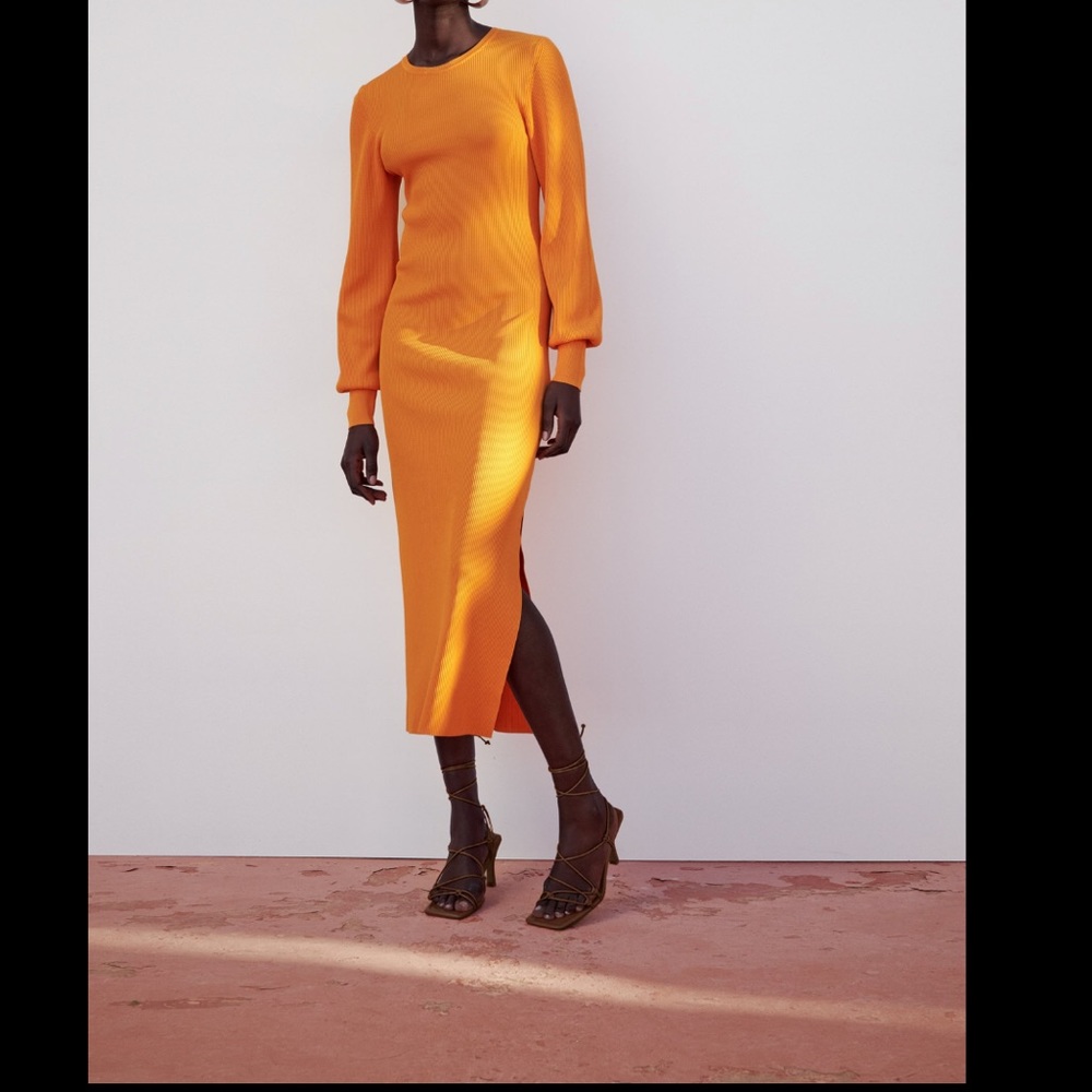 Zara knit midi dress